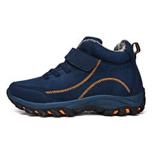 将图片加载到图库查看器,Waterproof Winter Mens Boots With Fur Warm Snow Mens Womens Boots Winter Work Casual Shoes High Top Winter Snow Boots Warm Fur Lined Winter Water-Resistan Ankle Booties