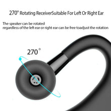 Load image into Gallery viewer, Waterproof Wireless Bluetooth Handsfree Earphone Single Headphone Elegant Black Design Comfortable Long Wireless Range Headset Business Office Earbud With Microphone Waterproof Loud Voice Sport Earphones