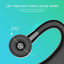 Load image into Gallery viewer, Waterproof Wireless Bluetooth Handsfree Earphone Single Headphone Elegant Black Design Comfortable Long Wireless Range Headset Business Office Earbud With Microphone Waterproof Loud Voice Sport Earphones
