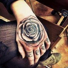 Load image into Gallery viewer, Waterproof Womens Temporary Sticker Tattoo Flower Rose Realistic Sketches For Arm Hand
