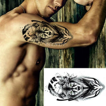 Load image into Gallery viewer, Waterproof Womens Temporary Sticker Tattoo Flower Rose Realistic Sketches For Arm Hand