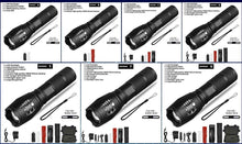 Load image into Gallery viewer, Waterproof Z45 Led Flashlight Ultra Bright Waterproof MINI Torch T6/L2/V6 zoomable 5 Modes 18650 rechargeable Battery for camping tactica Led Mini Water-Resistant Torch Light For Indoor & Outdoor Camping Hiking Accessories Gear