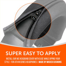 Load image into Gallery viewer, WC BandZ V2 Protective Headband Cover For ATH M Series Headphones