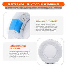 Load image into Gallery viewer, Corsair Virtuoso Earpads - WC FreeZe Cooling Gel