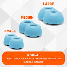 Load image into Gallery viewer, WC TipZ - Memory Foam Ear Tips for Airpods Pro & Airpods Pro 2