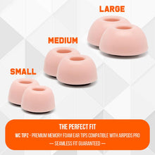 Load image into Gallery viewer, WC TipZ - Memory Foam Ear Tips for Airpods Pro & Airpods Pro 2