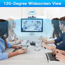 Load image into Gallery viewer, Webcam 1080P Full HD Autofocus Web Camera With Speaker Microphone USB Cam for PC Computer Laptop Video Calling Work Gaming 3D Noise Reduction