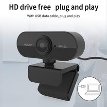 Load image into Gallery viewer, Webcam 1080P web camera with microphone Web USB Camera Full HD For PC computer Live Video Calling Work Conferencing Recording Gaming 3D Noise Reduction