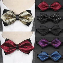 将图片加载到图库查看器,Wedding Men Butterfly Bowtie Formal Bow Ties Beautiful Printed Men Luxury Adjustable Business Bowties