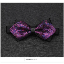 将图片加载到图库查看器,Wedding Men Butterfly Bowtie Formal Bow Ties Beautiful Printed Men Luxury Adjustable Business Bowties