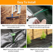 Load image into Gallery viewer, Weed Barrier Landscape Gardening Mat Fabric Woven
