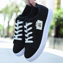 Load image into Gallery viewer, White Canvas Womens Sneakers Casual Fashion Denim Summer Elegant Women Sneakers