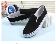 Load image into Gallery viewer, White Couple Canvas Women Espadrilles Shoes Womens Flats Women Running Breathable White Casual Slip On Flats Comfortable Walking Casual Simple Espadrilles