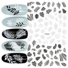 Load image into Gallery viewer, White Embossed Flower Lace 5D Sticker Decal Wedding Nail Art Designs Floral Flower Transfer Decal Geometry 3D Wave Design Decoration for Women Girls Tape Nail Art Stickers Decal Decoration Geometry Transfer Decals Nail Art Decorations Decoration Decal