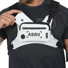 将图片加载到图库查看器,White Fashion Men Lightweight Chest Bag Running Pack For Workouts Running Phone Holder With Extra Storage Minimalist Design