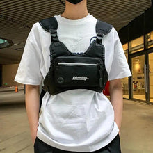 将图片加载到图库查看器,White Fashion Men Lightweight Chest Bag Running Pack For Workouts Running Phone Holder With Extra Storage Minimalist Design