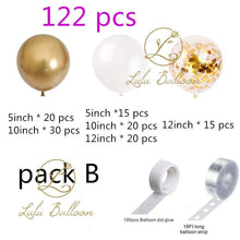 Load image into Gallery viewer, White Gold And Transparent Latex Air Balloons Pack For Baby Shower Birthday Party Decor Bridal Showers Baby Showers Wedding Party