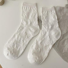 Load image into Gallery viewer, White Lace Socks Women Heart Bowknot Cotton Socks Femme Sweet Socks Ankle Socks Dress Socks For Women