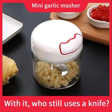 Load image into Gallery viewer, White Mini Multifunctional Kitchen Accessories Vegetable Press Manual Puller Cutting And Stirring Kitchen Gadgets Masher