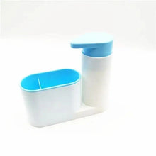 Load image into Gallery viewer, White Smart Kitchen Soap Dispenser Bathroom Accessories Liquid Soap Dispenser Simple Storage Box With Tank 3 IN 1 Cleaning Sponge Brush Holder Soap Pump Kitchen Gadgets