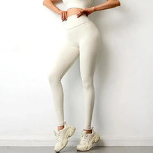 Load image into Gallery viewer, White Women High Waist Yoga Pants Push Up Fitness Leggings Long Pants Women Clothing