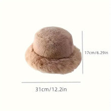 将图片加载到图库查看器,Wide Brim Fluffy Bucket Hat