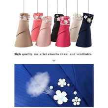 Load image into Gallery viewer, Wide Brim Sun Visor Foldable Picnic Hat Beach UV Protection Scallop Cap