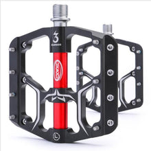 将图片加载到图库查看器,Wide Flat Mountain Road Cycling Bicycle Bike Pedal 3 Sealed Bearings 9/16 in Aluminum With Removable Antiskid Cleats Mountain Bike Pedal Platform Flat Bicycle Pedals Aluminum Alloy Non-Slip Metal Bike Pedals With 3 Bearings For Road