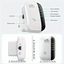 Load image into Gallery viewer, WiFi Long Range Amplifier Extender Signal Booster Wireless Internet Repeater with Ethernet Port