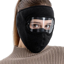 Load image into Gallery viewer, Windproof Anti Dust Face Mask Cycling Ski Breathable Masks Fleece Face Shield Hood Caps with HD Goggles Cycling Cap Balaclava Skating Hat Motorbike Biker Racing Breather Mask Tactical Airsoft Cap Scarf Mask Ski Hat Spring Summer For Men Women