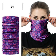 Load image into Gallery viewer, Windproof Head Scarves Neck Warmer Cycling Camping Hiking Men Women Fashion Magic Scarves Turban Outdoor Headband Bandanas Washable Cloth Bandanas Women Men Neck Gaiter Cover Turban Multipurpose Balaclava Elastic UV Face Shields for Women