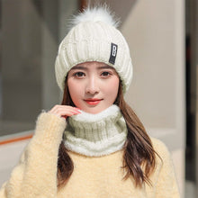 Load image into Gallery viewer, Winter Beanie Hat Scarf Set for Women