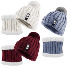 Load image into Gallery viewer, Winter Beanie Hat Scarf Set for Women