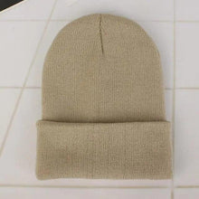 Load image into Gallery viewer, Winter Beanie Hats For Men And Women One Size Beanies Knitted Solid Cool Hat Girls Autumn Female Beanie Warm Comfortable Soft Casual Cap For Cold Weather