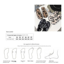 将图片加载到图库查看器,Winter Cotton Slippers Women Leopard Shoes Fashion Fur Slides For Home Comfort Warm Womens Slippers Non-slip Fuzzy House Memory Foam Slippers Furry Fur Lined Bedroom Slippers