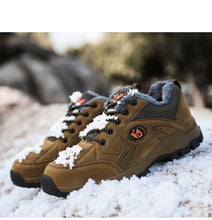 将图片加载到图库查看器,Winter Couple Outdoor Hiking Shoes Winter Warm Men's Shoe Lightweight Non-Slip Sneakers Low Top Walking Shoes For Outdoor Trailing Walking Climbing Running Shoes For Cold Weather