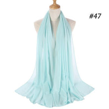 将图片加载到图库查看器,Winter Fashion Long Solid Color Soft Muslim Bubble Chiffon Hijab Scarf Shawls Hijab Elegant Scarf Wrap Lightweight Islamic Head Wear Escharpe Shawls Headband Wraps Lightweight Head Scarves Ladies Hijabs For Women