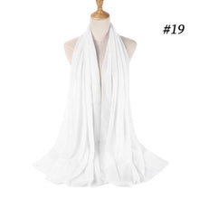 将图片加载到图库查看器,Winter Fashion Long Solid Color Soft Muslim Bubble Chiffon Hijab Scarf Shawls Hijab Elegant Scarf Wrap Lightweight Islamic Head Wear Escharpe Shawls Headband Wraps Lightweight Head Scarves Ladies Hijabs For Women