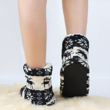 Load image into Gallery viewer, Winter Fur Slippers Women Warm House Slippers Plush Flip Flops Christmas Cotton Indoor Home Shoes Comfort Warm Fluffy Faux Fur Slipper Boots Soft Memory Foam Ankle Booties