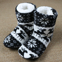 Load image into Gallery viewer, Winter Fur Slippers Women Warm House Slippers Plush Flip Flops Christmas Cotton Indoor Home Shoes Comfort Warm Fluffy Faux Fur Slipper Boots Soft Memory Foam Ankle Booties