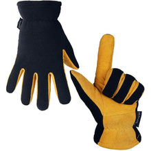 Load image into Gallery viewer, Winter Gloves Deerskin Suede Leather Palm -20°F Cold Proof Work Glove