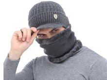 Load image into Gallery viewer, Winter Hat Skellies Beanies Hats Winter Beanies For Men Women Wool Scarf Caps Balaclava Mask Gorgas Bonnet Knitted Hat Set Outdoor Sport Warm Beanies Hat For Men Knitted Hats Bandana Hiking Camping Kid Neck Warmer Cap
