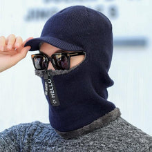 Load image into Gallery viewer, Winter Hat Skullies Beanies Hats Winter Beanies for Men Women Wool Zipper Scarf Caps Balaclava Mask Gorgas Bonnet Knitted Hat Warm Fleece Balaclava Windproof Ski Mask Cold Weather Face Mask Motorcycle Balaclava Hood Warmer Winter Sports Cap