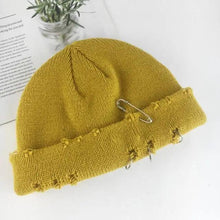 将图片加载到图库查看器,Winter Hat Women Knitted Fashion Warm Thick Hat Autumn Hip Hop Hole Beanies Unisex Basic Cap For Both Men Women Knitted Beanies Fashion Warm Hat