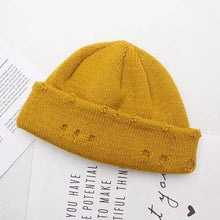 将图片加载到图库查看器,Winter Hat Women Knitted Fashion Warm Thick Hat Autumn Hip Hop Hole Beanies Unisex Basic Cap For Both Men Women Knitted Beanies Fashion Warm Hat