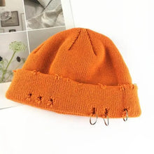 将图片加载到图库查看器,Winter Hat Women Knitted Fashion Warm Thick Hat Autumn Hip Hop Hole Beanies Unisex Basic Cap For Both Men Women Knitted Beanies Fashion Warm Hat