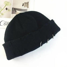 将图片加载到图库查看器,Winter Hat Women Knitted Fashion Warm Thick Hat Autumn Hip Hop Hole Beanies Unisex Basic Cap For Both Men Women Knitted Beanies Fashion Warm Hat