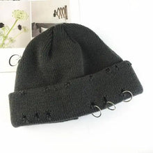 将图片加载到图库查看器,Winter Hat Women Knitted Fashion Warm Thick Hat Autumn Hip Hop Hole Beanies Unisex Basic Cap For Both Men Women Knitted Beanies Fashion Warm Hat