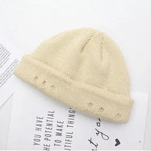 将图片加载到图库查看器,Winter Hat Women Knitted Fashion Warm Thick Hat Autumn Hip Hop Hole Beanies Unisex Basic Cap For Both Men Women Knitted Beanies Fashion Warm Hat