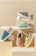 Load image into Gallery viewer, Winter House Warm Women Fur Slippers Waterproof Upper Couples Plush Shoes Home Men Fluffy Slides Warm Memory Foam House Slippers Cozy Winter Womens House Shoes Fur Indoor Outdoor Slippers